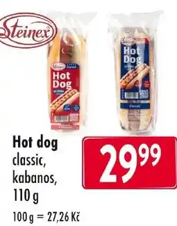 Qanto Hot dog classic, kabanos nabídka