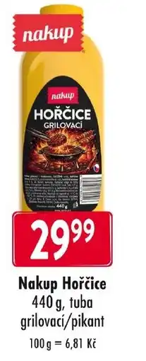 Qanto Nakup Hořčice, tuba grilovací/pikant nabídka