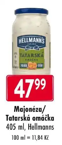 Qanto Majonéza/ Tatarská omáčka Hellmanns nabídka