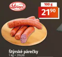 COOP TIP Štýrské párečky nabídka