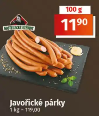 COOP TIP Javořické párky nabídka