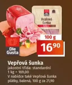 COOP TIP Vepřová šunka nabídka