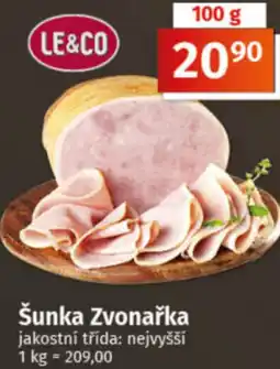 COOP TIP Šunka Zvonařka nabídka