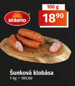 COOP TIP Šunková klobása nabídka