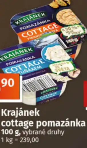 COOP TIP Krajánek cottage pomazánka nabídka
