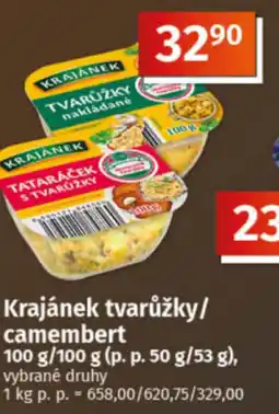 COOP TIP Krajánek tvarůžky/ camembert nabídka