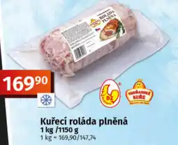 COOP TIP Kuřecí roláda plněná nabídka