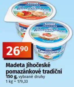 COOP TIP Madeta Jihočeské pomazánkové tradiční nabídka