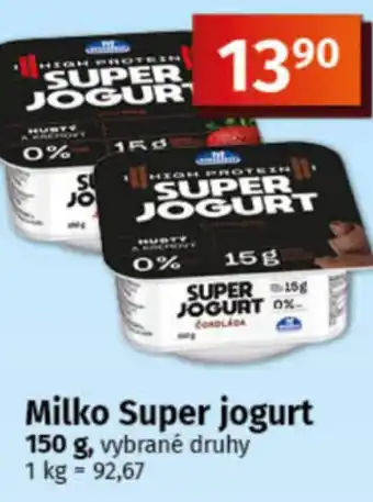 COOP TIP Milko Super jogurt nabídka