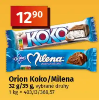 COOP TIP Orion Koko/Milena nabídka