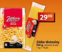 COOP TIP Zátka těstoviny nabídka