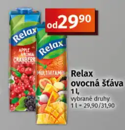 COOP TIP Relax ovocná šťáva nabídka