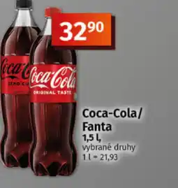 COOP TIP Coca-Cola/ Fanta nabídka