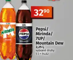 COOP TIP Pepsi/ Mirinda/ 7UP/ Mountain Dew nabídka