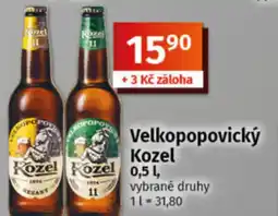 COOP TIP Velkopopovický Kozel nabídka