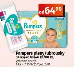 COOP TIP Pampers pleny/ubrousky nabídka