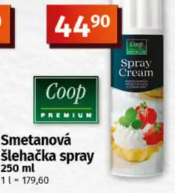 COOP TIP Smetanová šlehačka spray nabídka