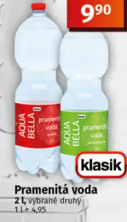 COOP TIP Pramenitá voda nabídka