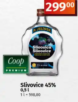 COOP TIP Slivovice 45% nabídka