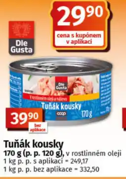 COOP TIP Tuňák kousky nabídka