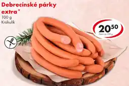 CBA Debrecínské párky extra nabídka