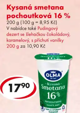 CBA Kysaná smetana pochoutková 16% nabídka