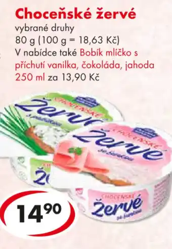 CBA Choceňské žervé nabídka