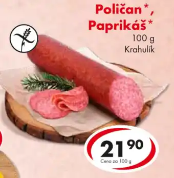 CBA Poličan*, Paprikáš nabídka