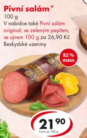 CBA Pivní salám nabídka
