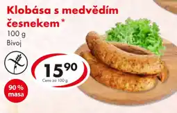 CBA Klobása s medvědím česnekem nabídka
