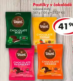 CBA Pastilky v čokoládě nabídka