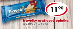 CBA Travelky arašídová oplatka nabídka