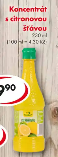 CBA Koncentrát s citronovou šťávou nabídka