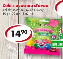 CBA Želé s ovocnou šťávou nabídka