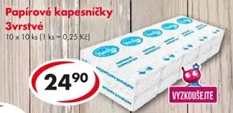 CBA Papírové kapesníčky 3vrstvé nabídka