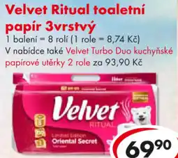 CBA Velvet Ritual toaletní papír 3vrstvý nabídka