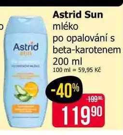 Teta Astrid Sun mléko po opalování s beta-karotenem nabídka