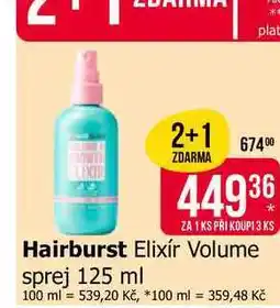 Teta Hairburst Elixír Volume sprej nabídka