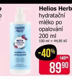 Teta Helios Herb hydratační mléko po opalování nabídka