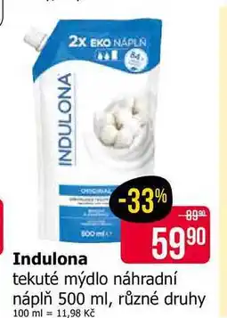Teta Indulona tekuté mýdlo náhradní náplň 500 ml, různé druhy nabídka