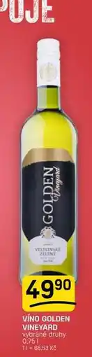 Flop VÍNO GOLDEN VINEYARD vybrané druhy nabídka