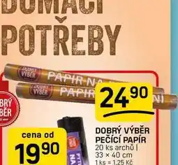 Flop DOBRÝ VÝBĚR PEČÍCÍ PAPÍR 20 ks archů | 33 x 40 cm nabídka