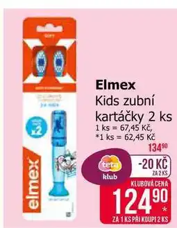 Teta Elmex Kids zubní kartáčky 2 ks nabídka