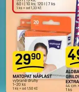 Flop MATOVAT NÁPLAST vybrané druhy 1-20 ks nabídka