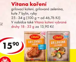 CBA Vitana koření nabídka