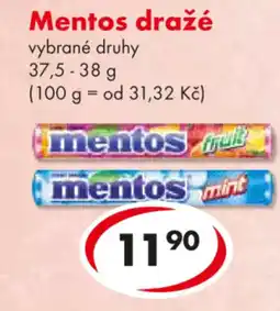 CBA Mentos dražé nabídka