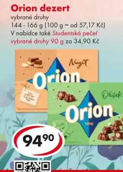 CBA Orion dezert nabídka
