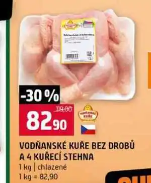 Terno VODŇANSKÉ KUŘE BEZ DROBŮ A 4 KUŘECÍ STEHNA 1 kg chlazené nabídka