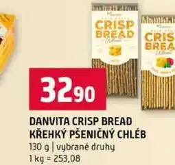 Terno DANVITA CRISP BREAD KŘEHKÝ PŠENIČNÝ CHLÉB 130 g vybrané druhy nabídka