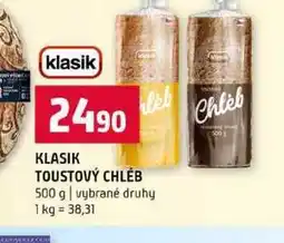 Terno KLASIK TOUSTOVÝ CHLÉB leb 500 g vybrané druhy nabídka